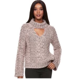 Jennifer Lopez keyhole/turtleneck sweater Small